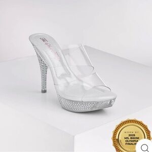 The Shoe Fairy Roxie Strappy Olympian Heels